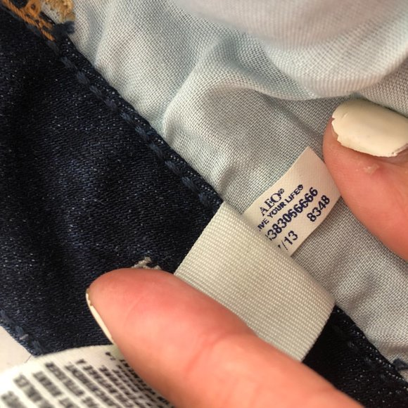 American Eagle Jegging Super Stretch Distressed Skinny Jeans, Women's 00, Blue - Picture 9 of 11